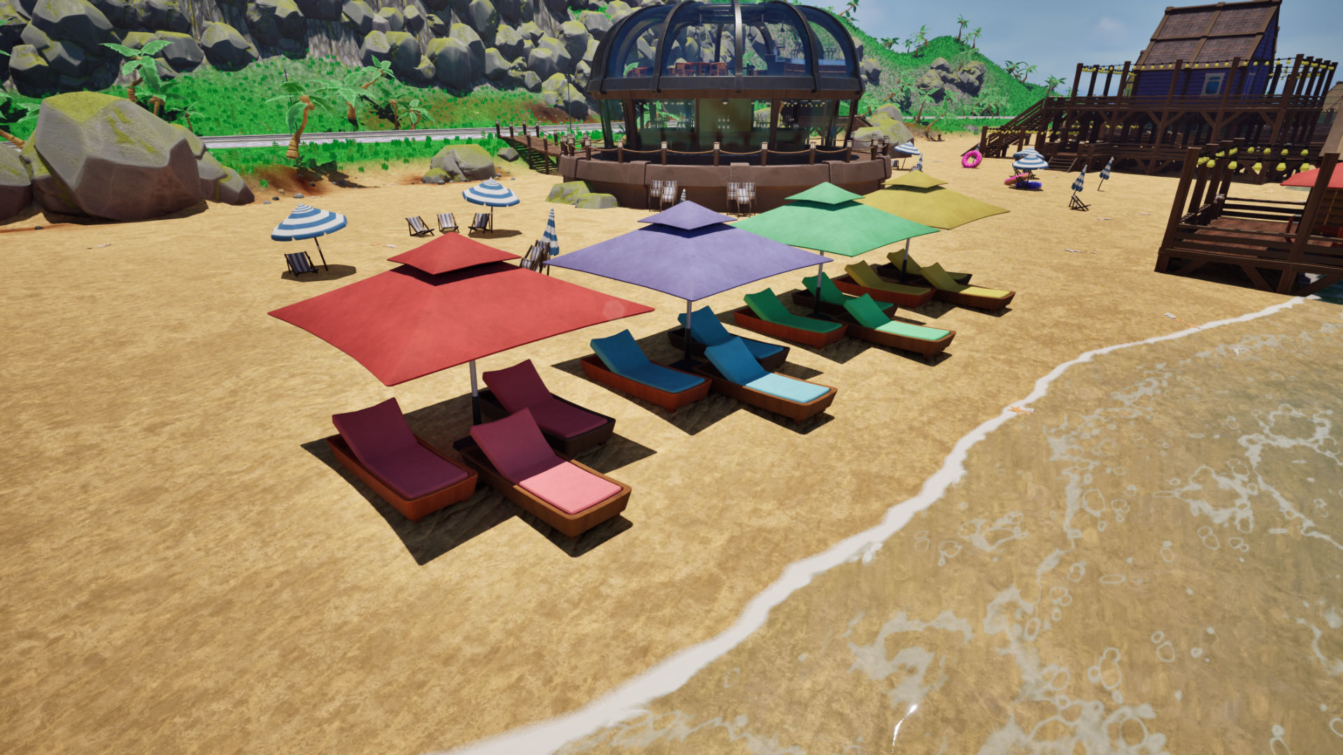 Stylized Beach Environment Pack Low-poly 3D model_11