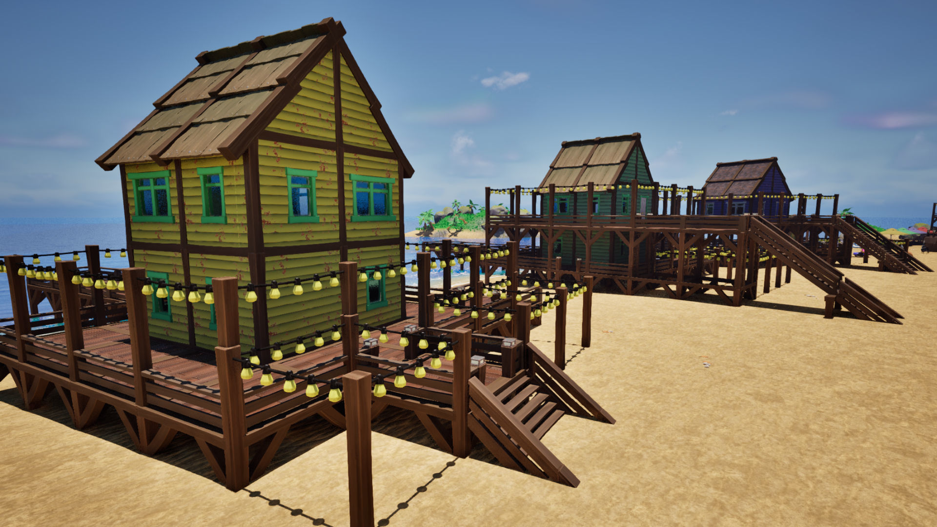 Stylized Beach Environment Pack Low-poly 3D model_18