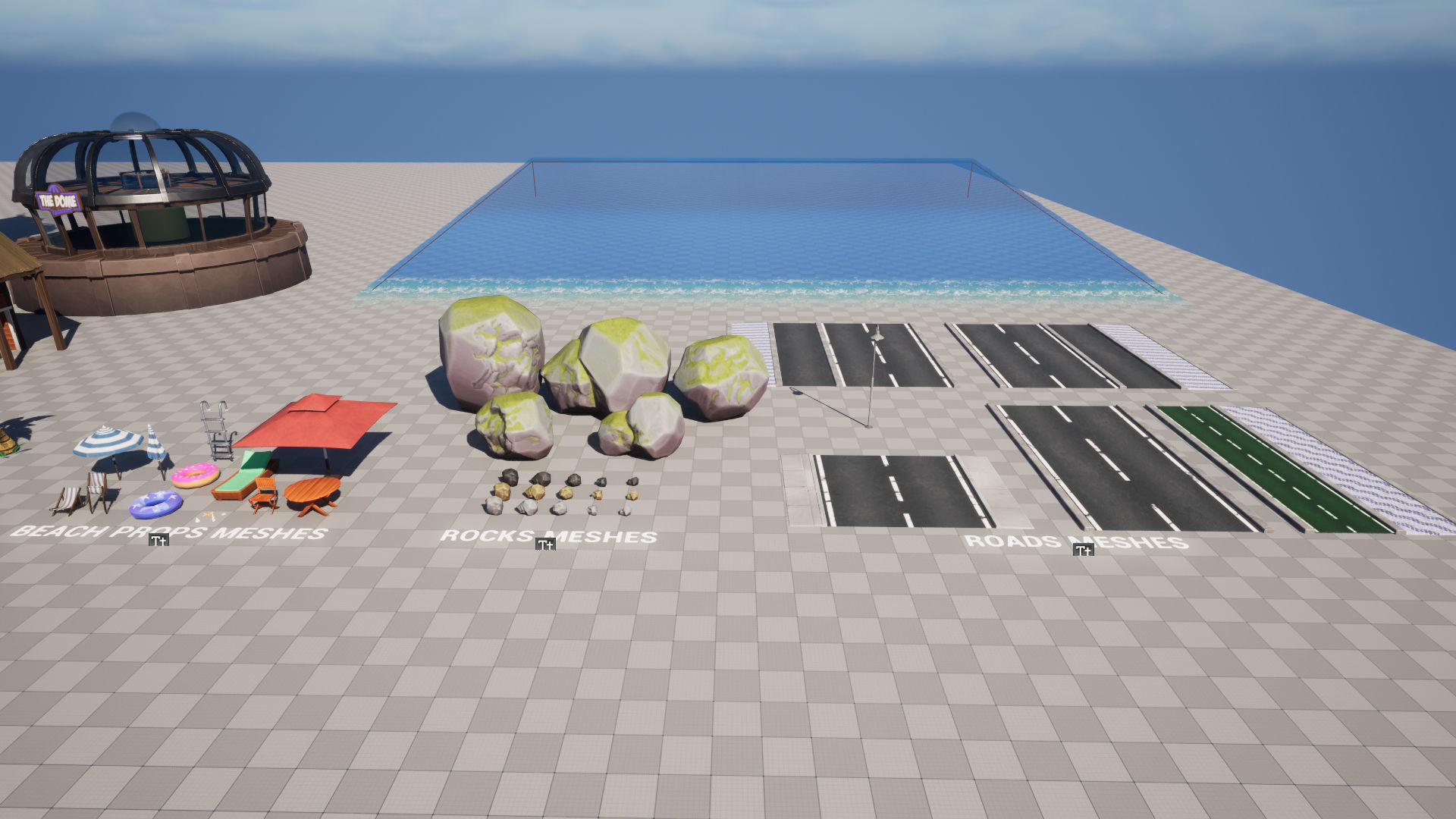 Stylized Beach Environment Pack Low-poly 3D model_38