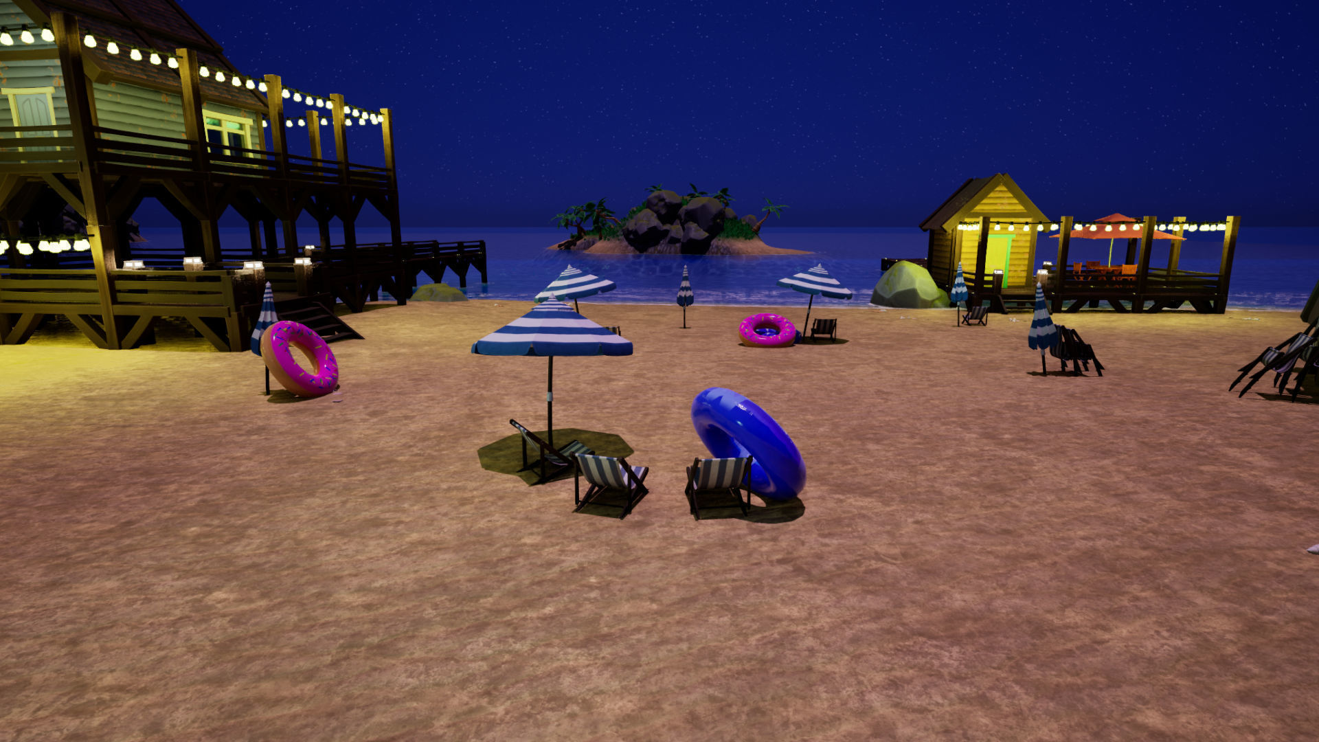 Stylized Beach Environment Pack Low-poly 3D model_37