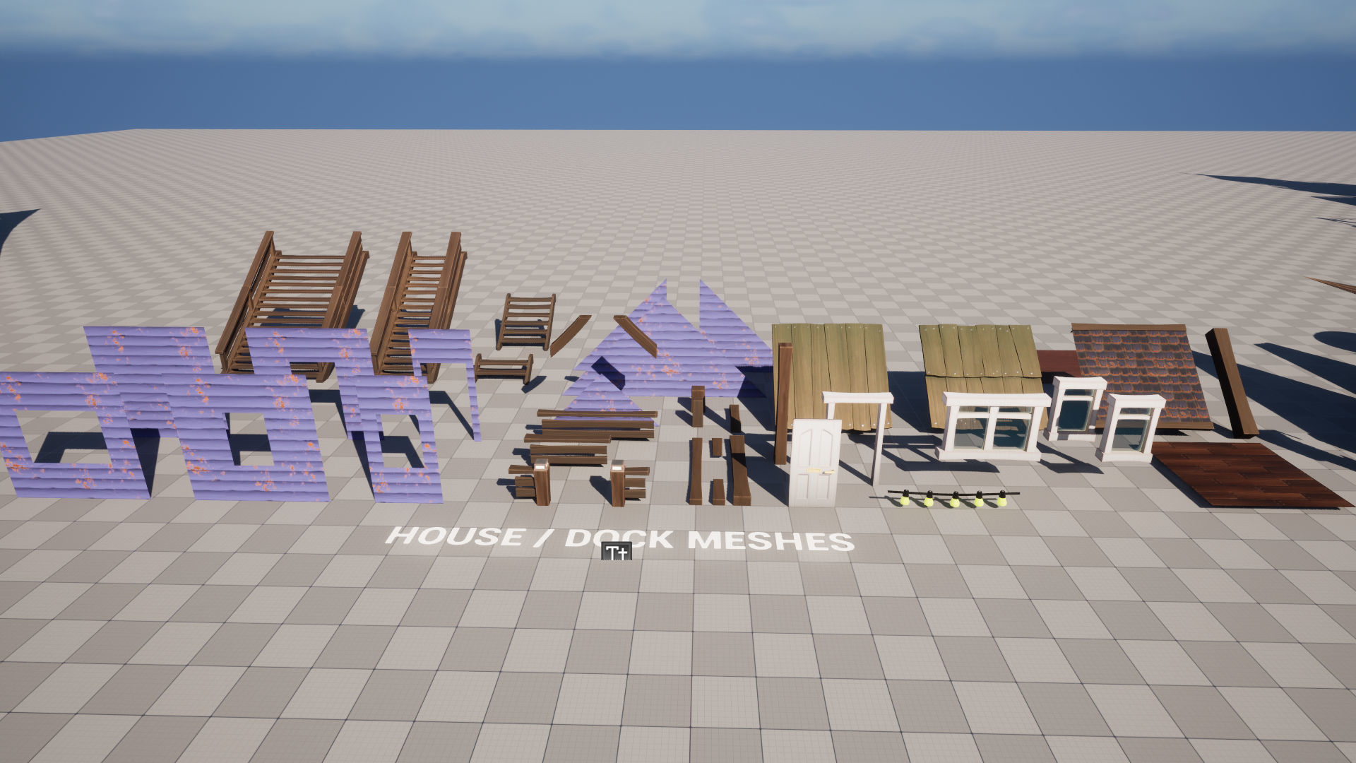 Stylized Beach Environment Pack Low-poly 3D model_41