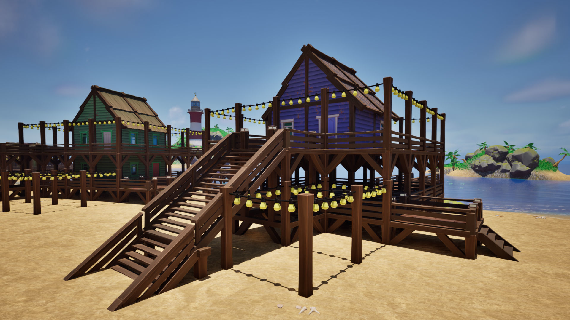 Stylized Beach Environment Pack Low-poly 3D model_4