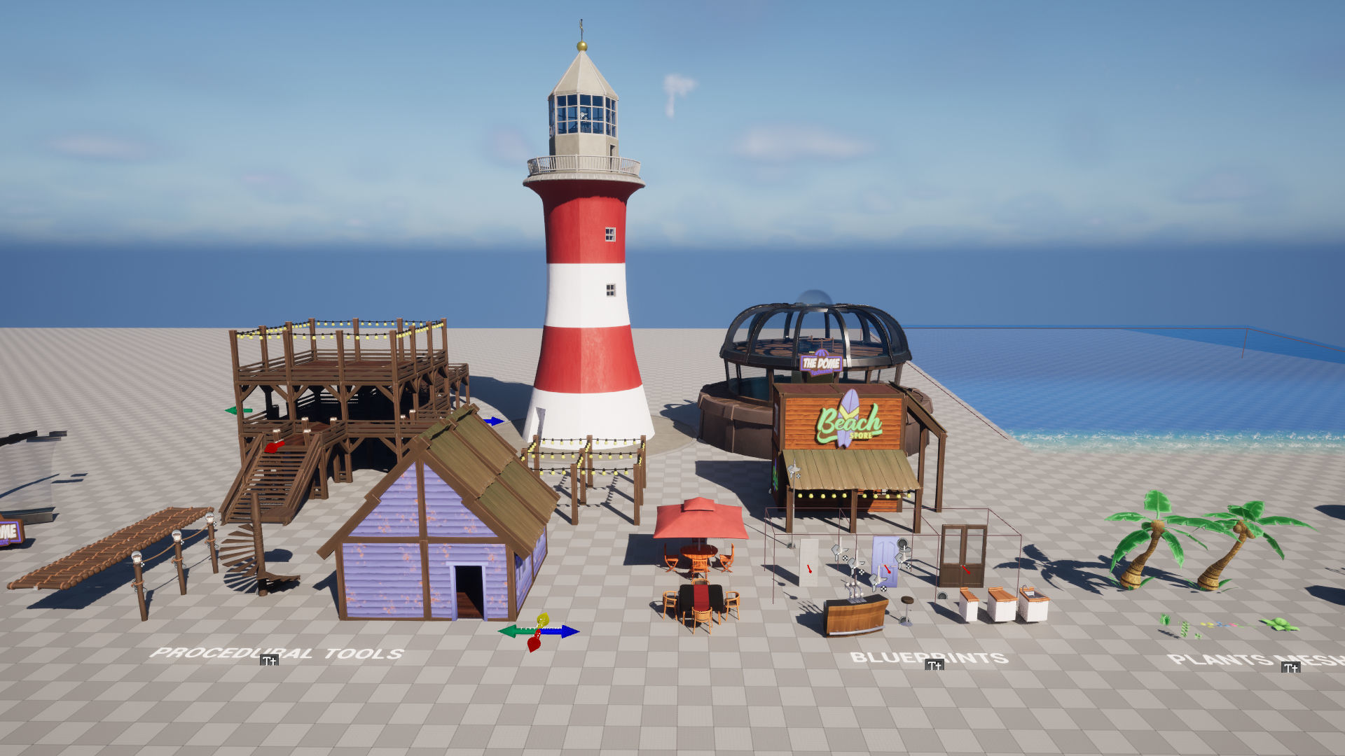 Stylized Beach Environment Pack Low-poly 3D model_39