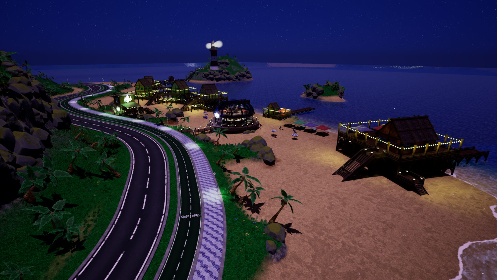 Stylized Beach Environment Pack Low-poly 3D model_25