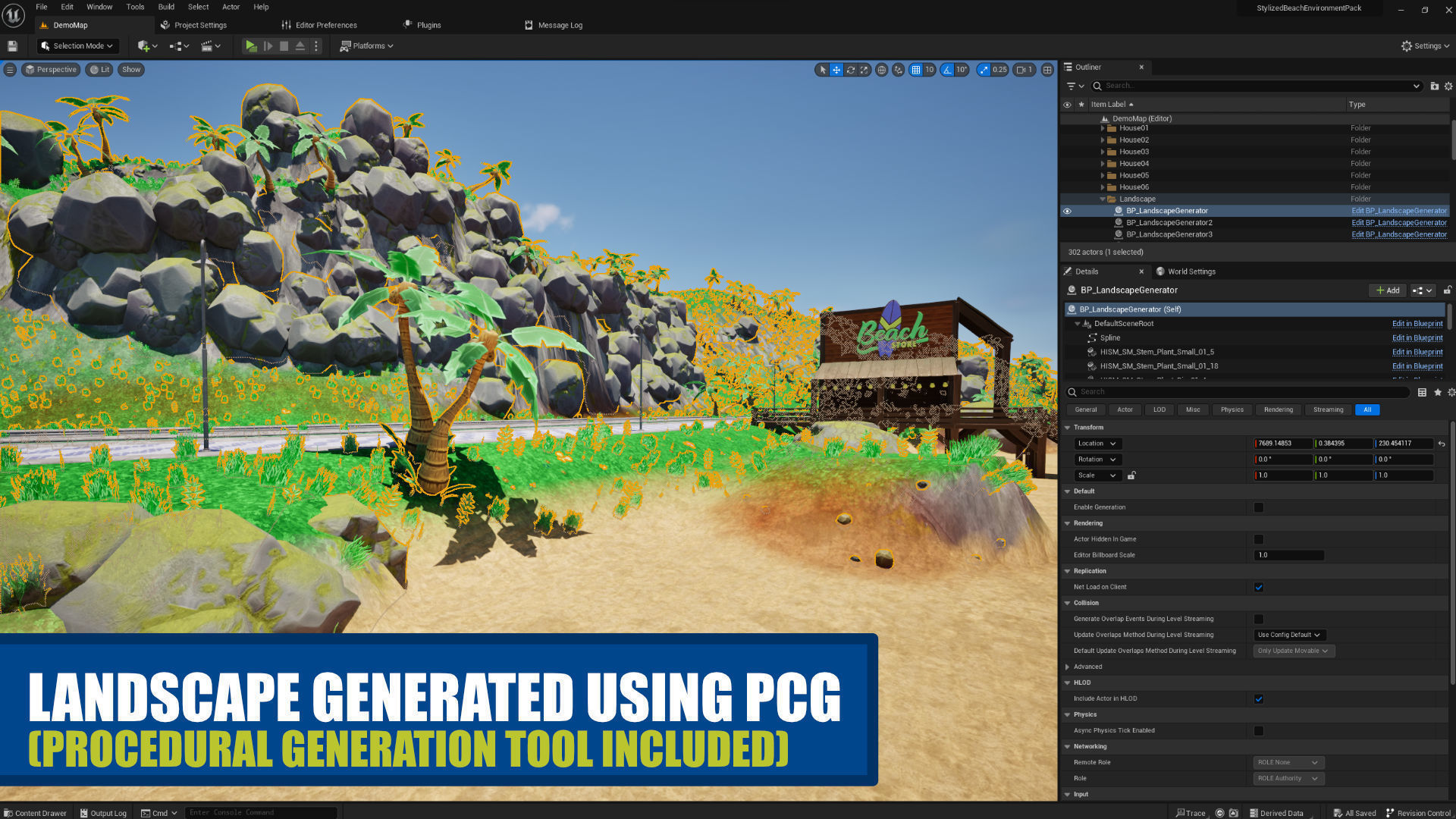 Stylized Beach Environment Pack Low-poly 3D model_9