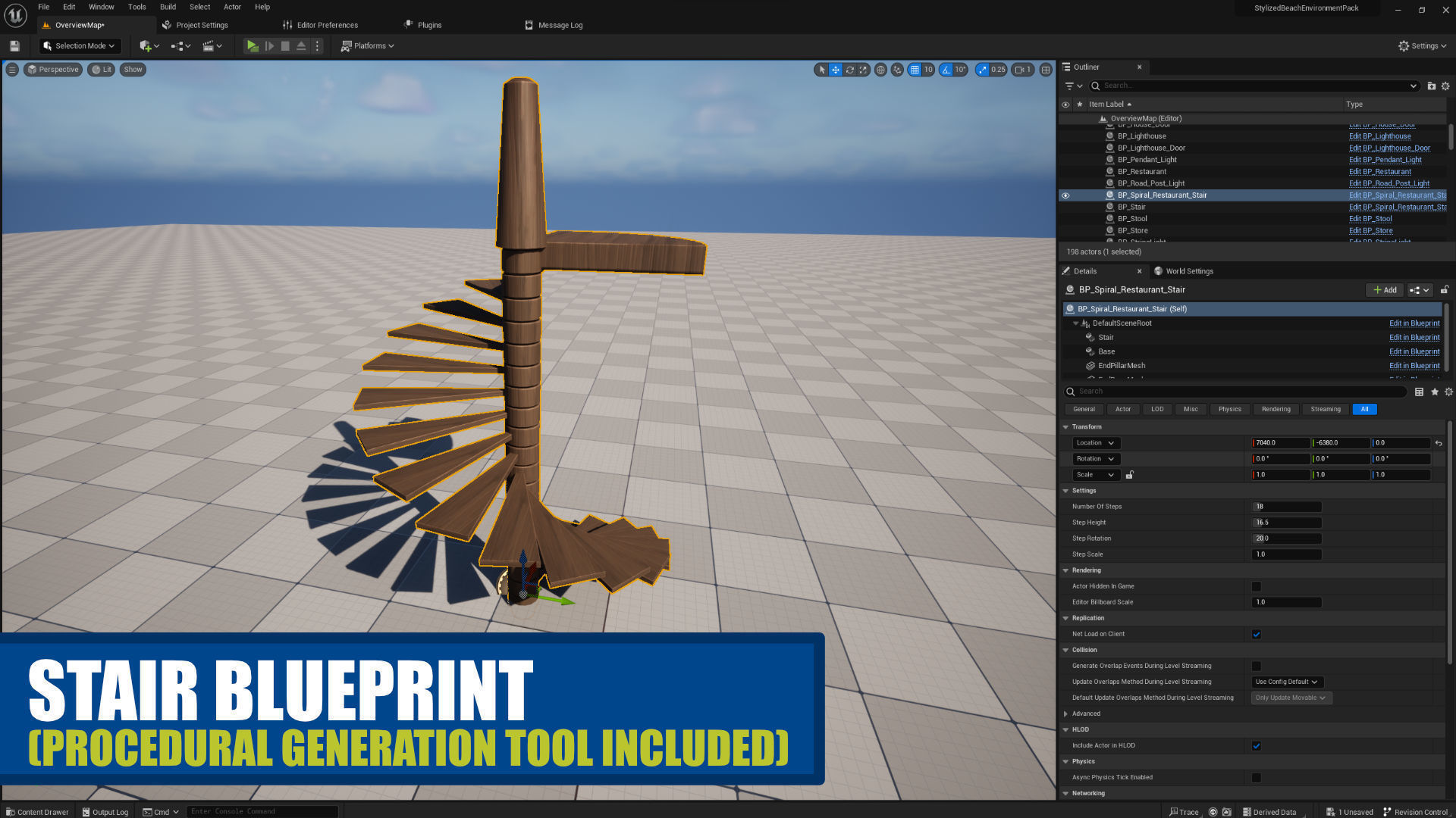 Stylized Beach Environment Pack Low-poly 3D model_7
