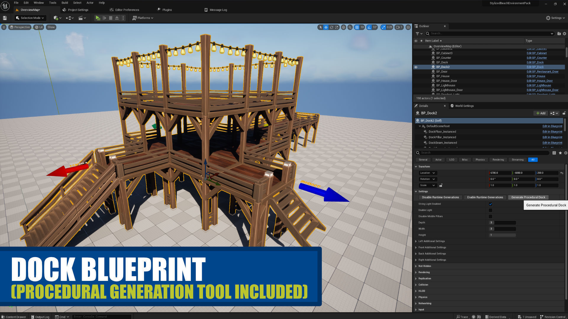 Stylized Beach Environment Pack Low-poly 3D model_6