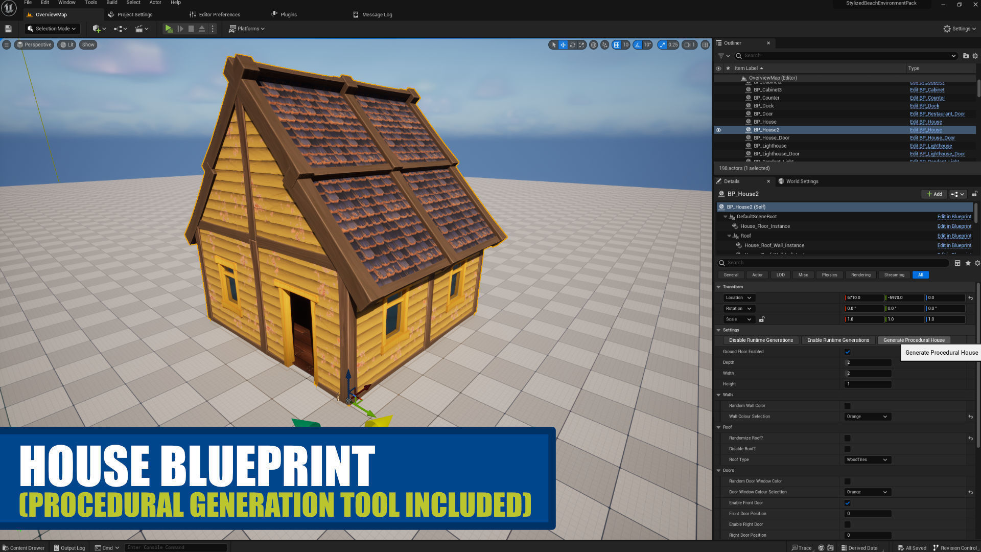Stylized Beach Environment Pack Low-poly 3D model_5