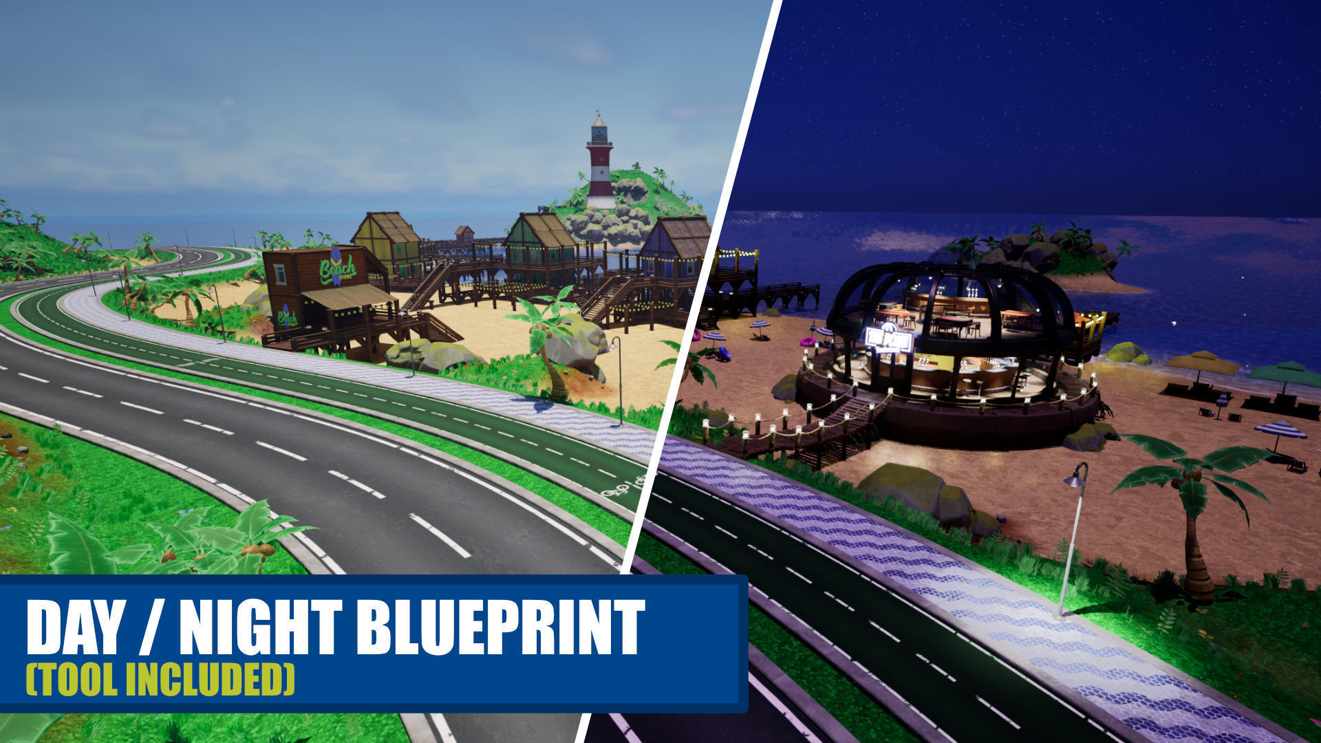 Stylized Beach Environment Pack Low-poly 3D model_8