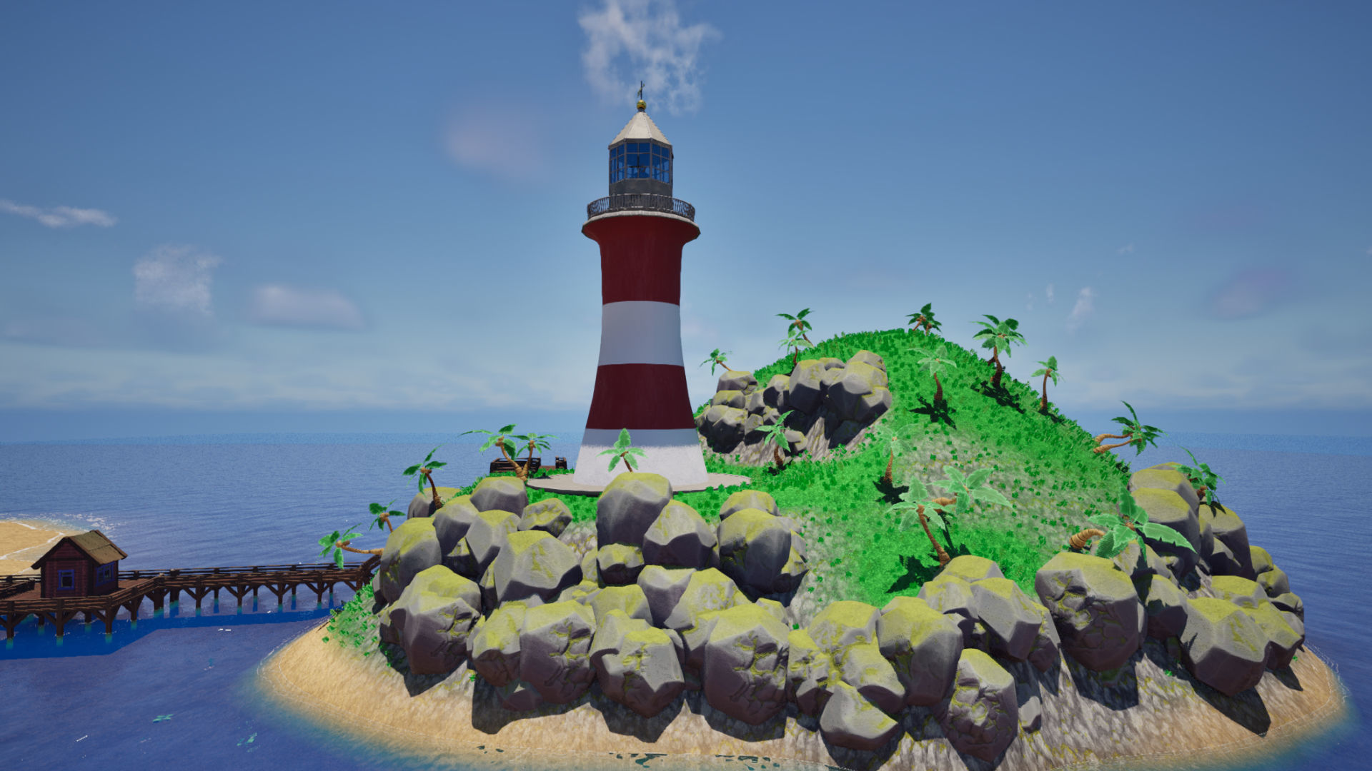 Stylized Beach Environment Pack Low-poly 3D model_15