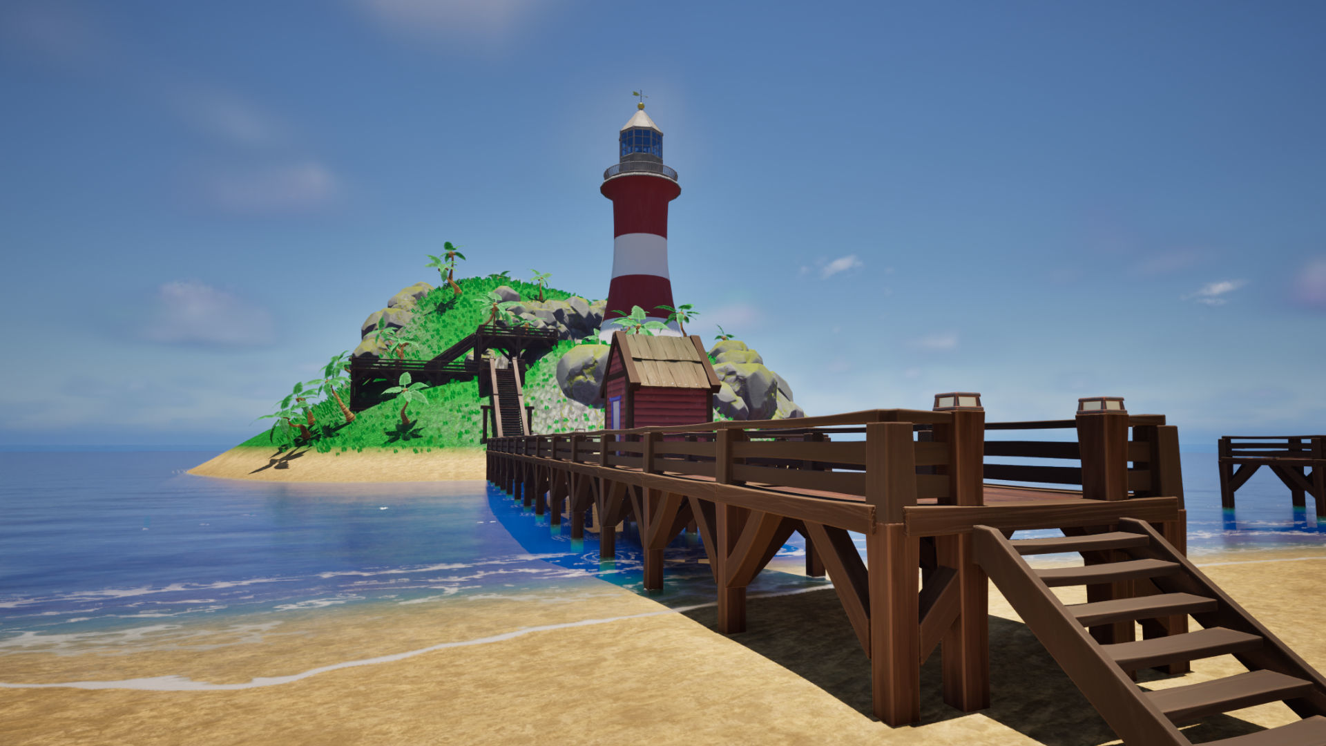 Stylized Beach Environment Pack Low-poly 3D model_16