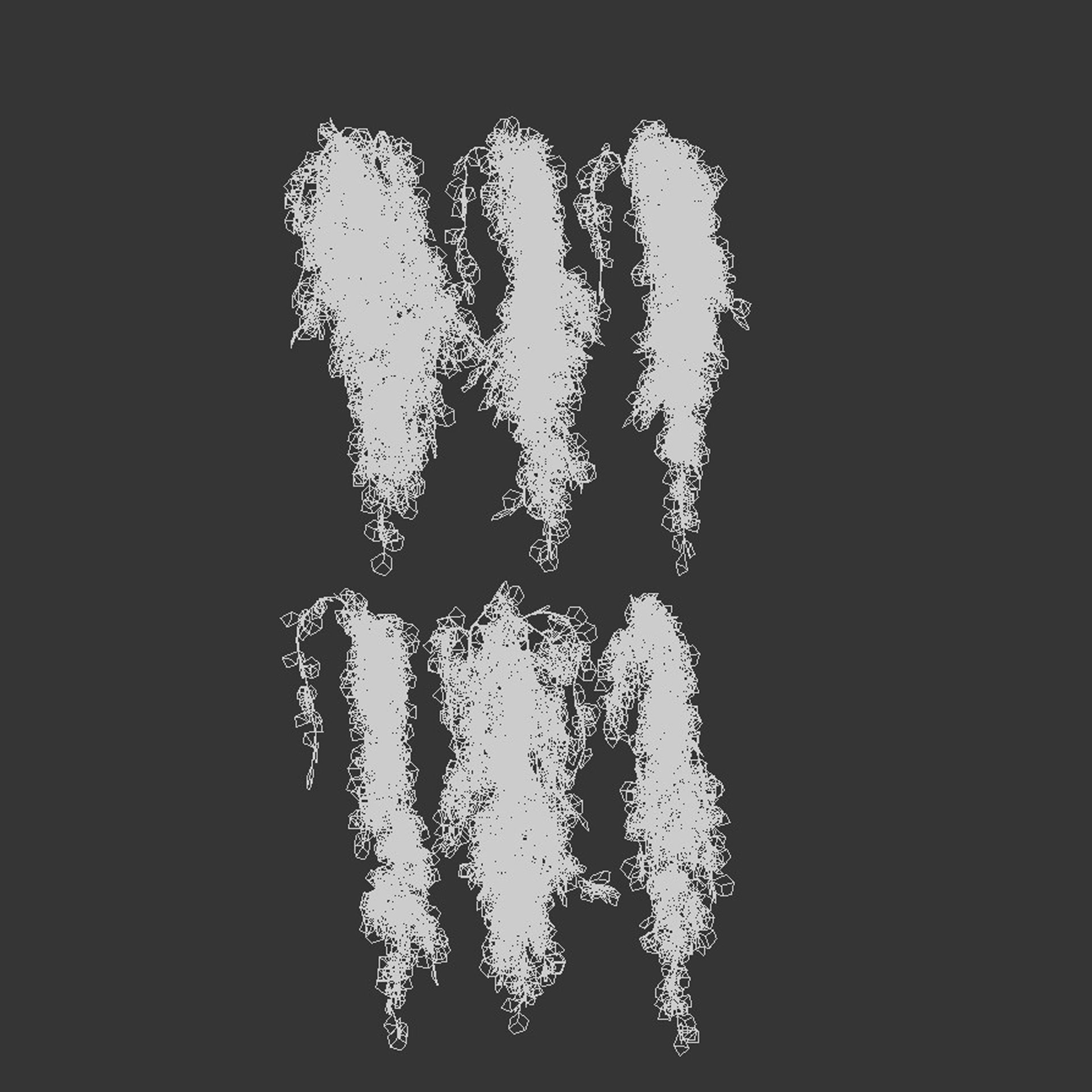 Hanging plants collection vol 248 Low-poly 3D model_7