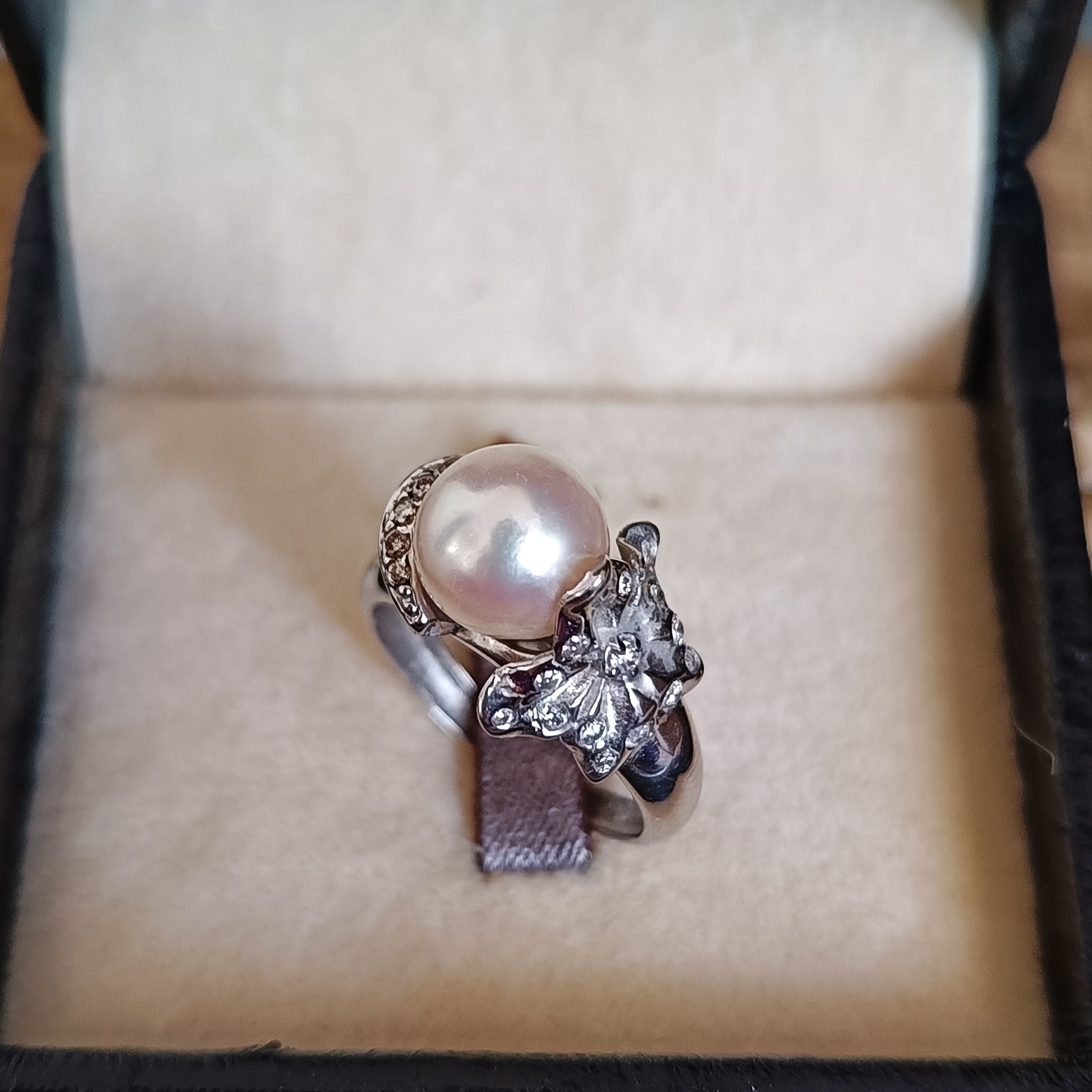 Pearl ring real made 3D print model_12