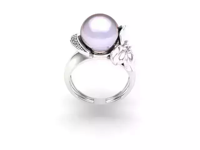 Pearl ring real made