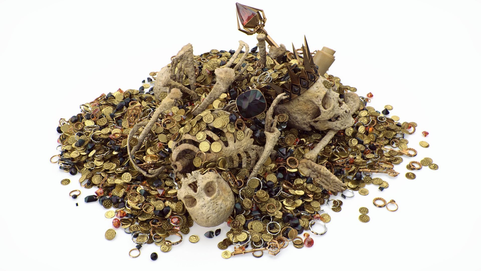 Undead treasure 3D model_8