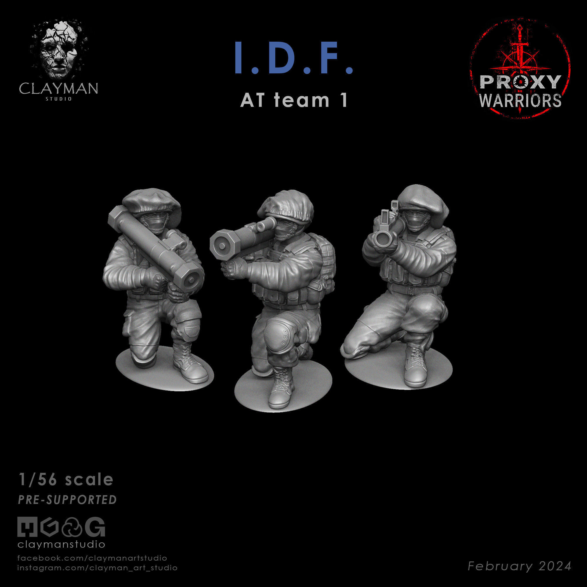 IDF AT Team 1 1 56 scale 3D model 3D printable | CGTrader