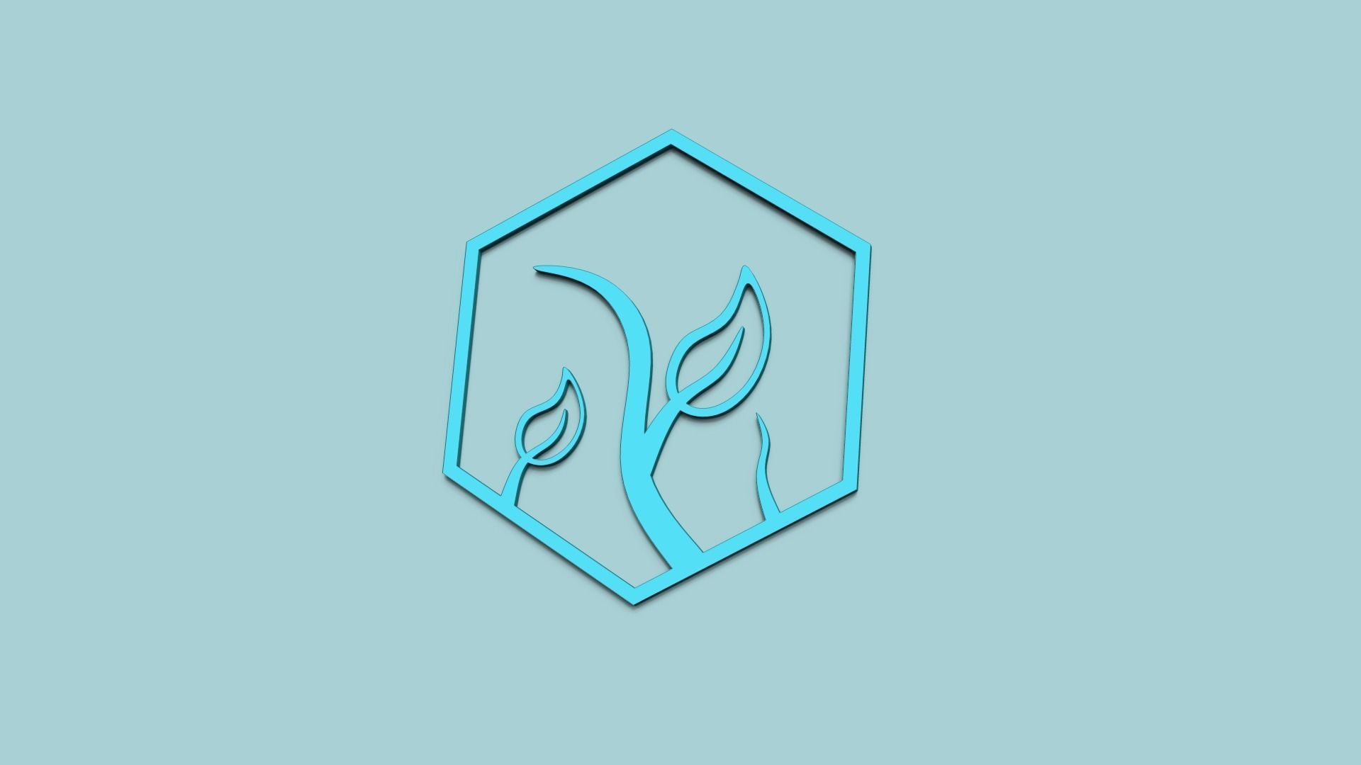 Hexagonal Wall Panel A13 Floral - Interior Design Decoration 3D print model_11