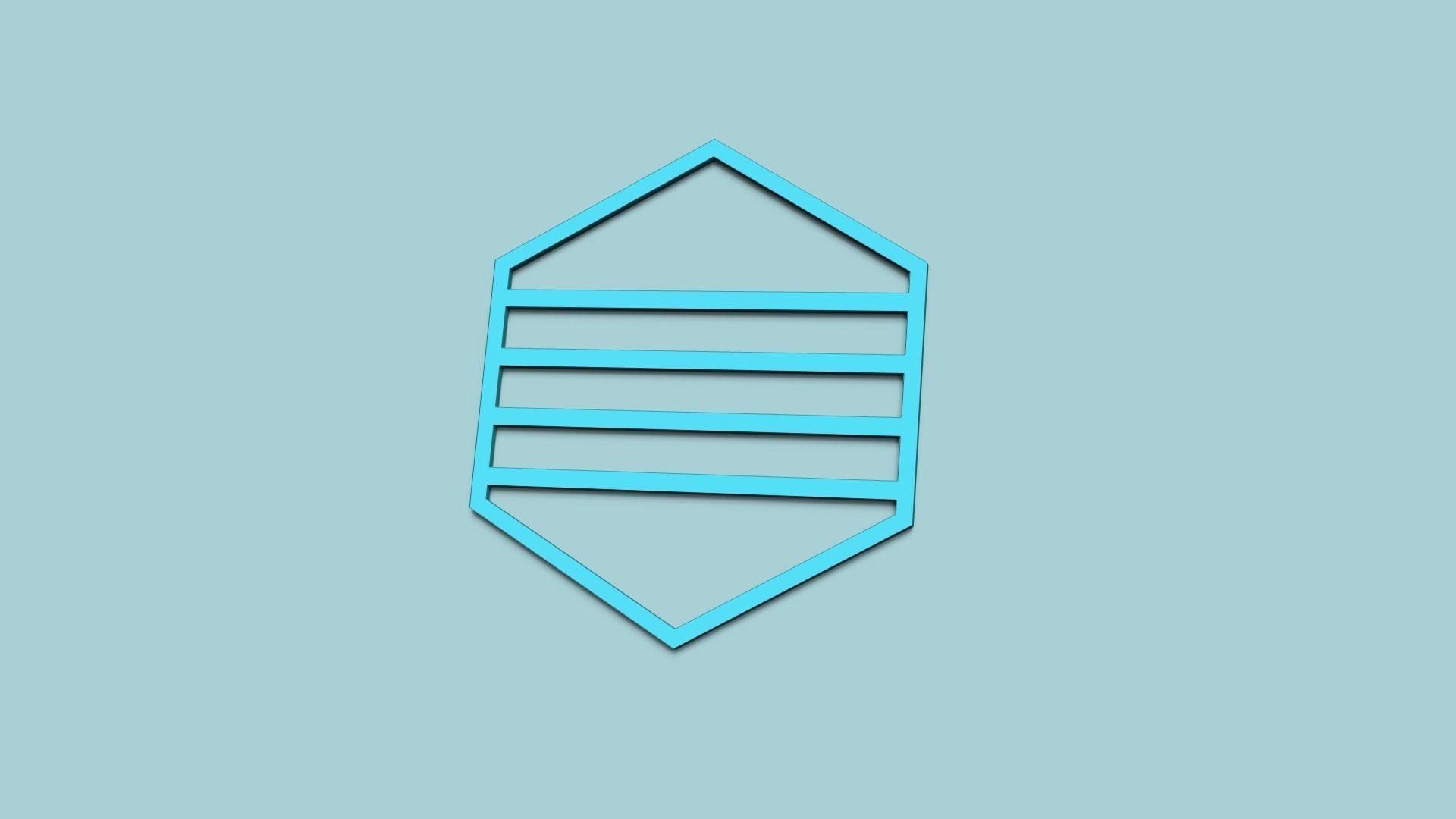 Hexagonal Wall Panel A14 Music - Interior Design Decoration 3D print model_12