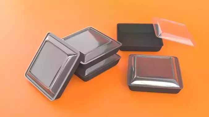 Five Plastic Food Containers