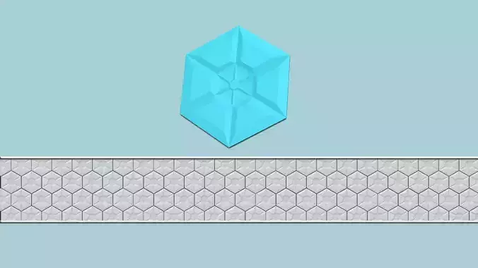 Hexagonal Wall Panel A15 Star - Interior Design Decoration