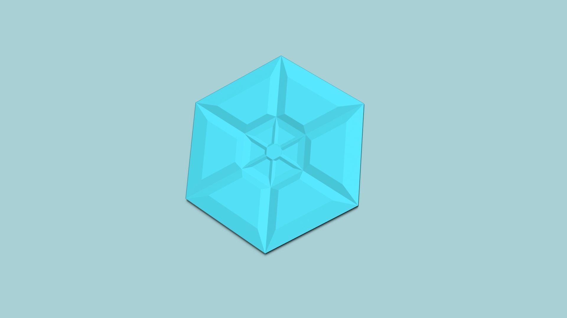 Hexagonal Wall Panel A15 Star - Interior Design Decoration 3D print model_1