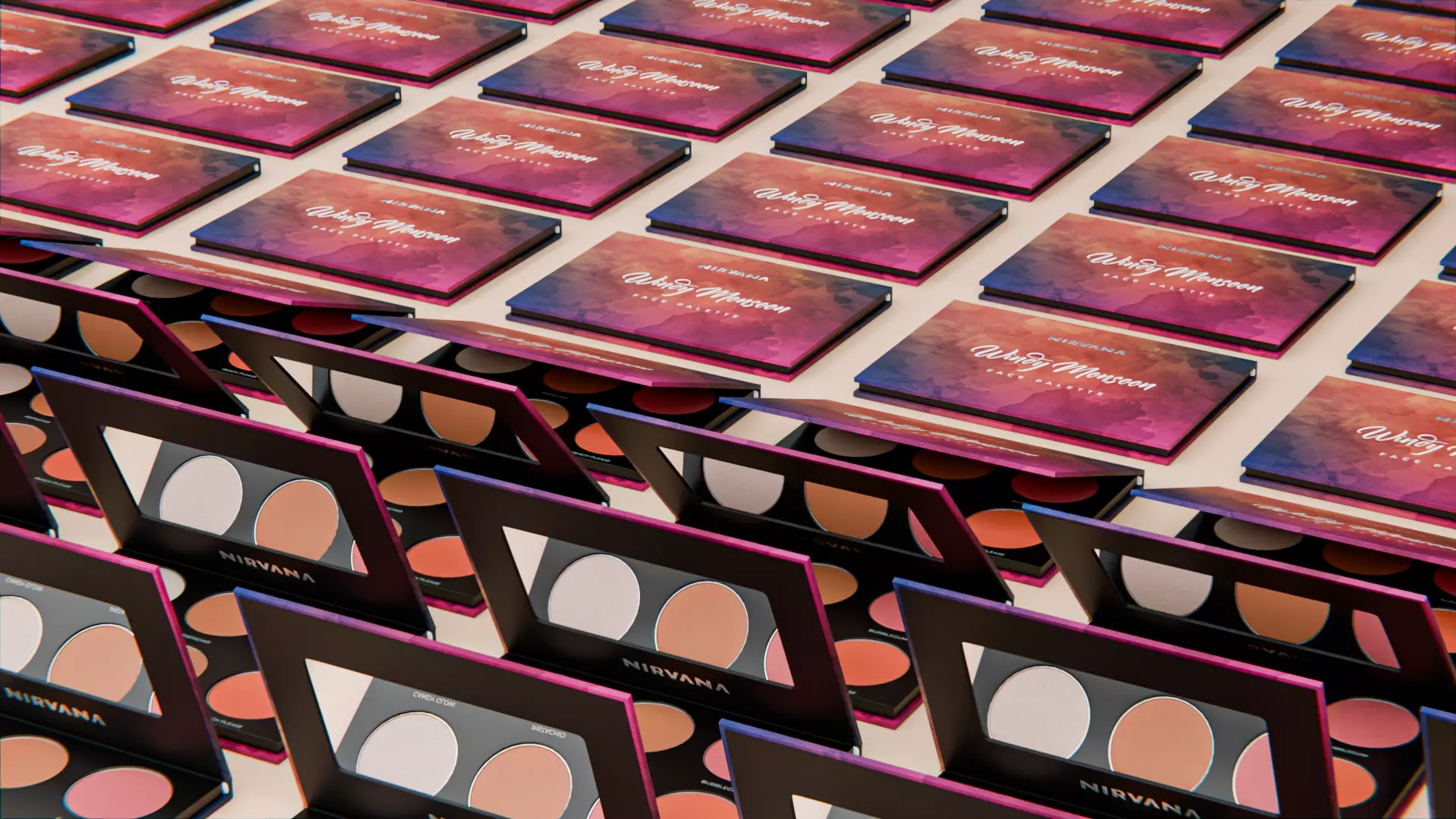 Face Plate Cosmetics Product With all  Animation Studio  3D model_0