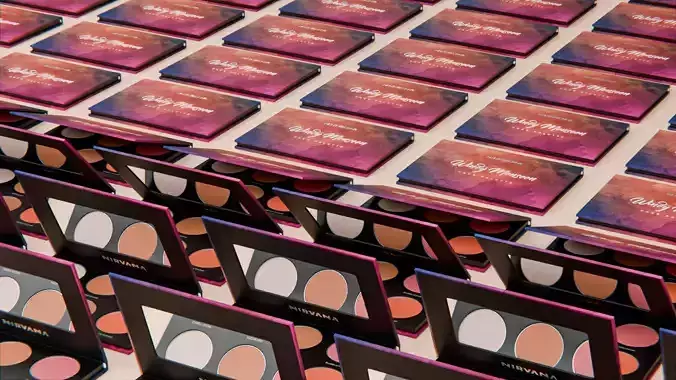 Face Plate Cosmetics Product With all  Animation Studio  3D model