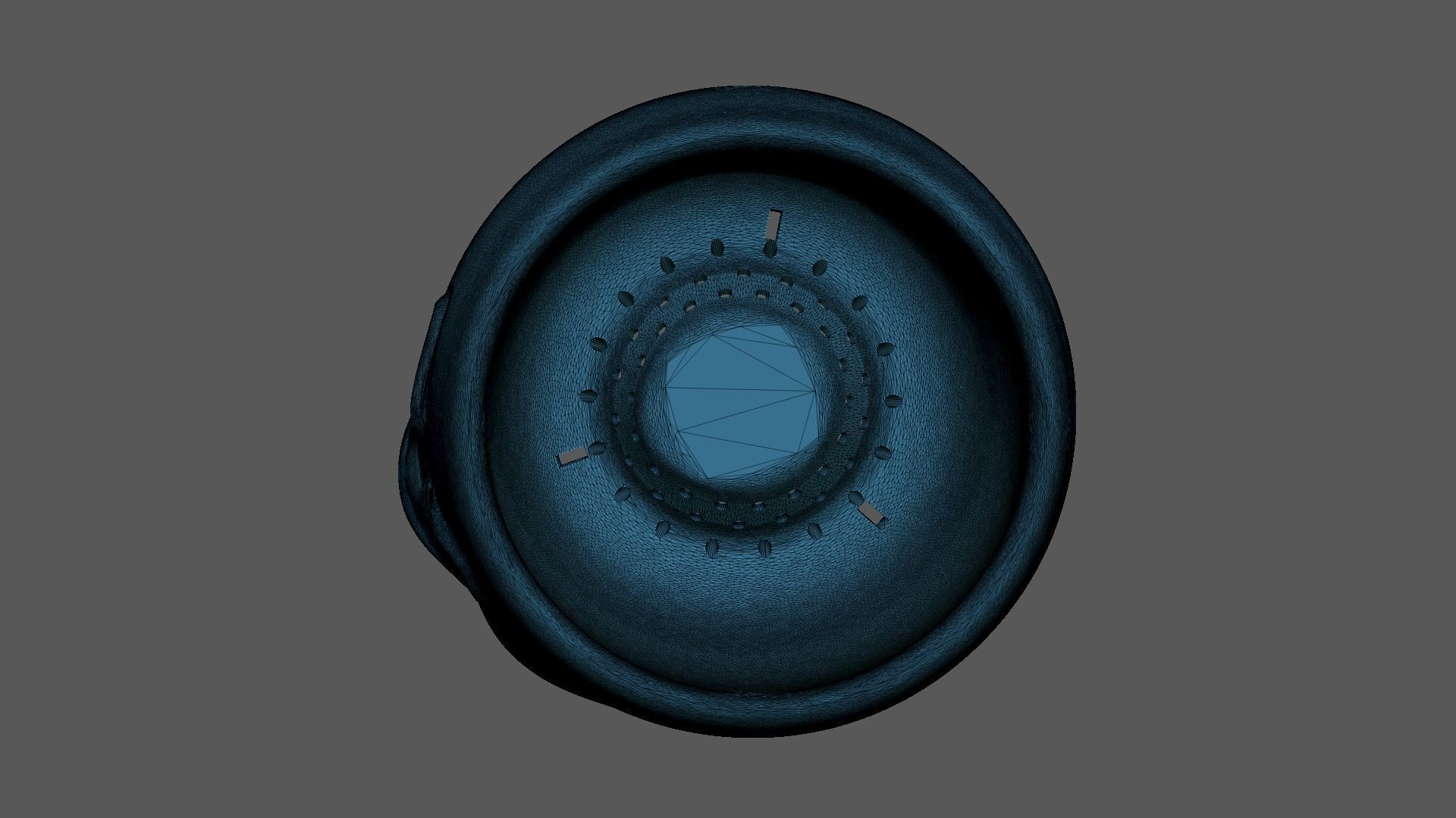 Smile -faced funny flower pot 3D print model_13