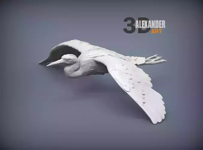 Heron flies 3D print model
