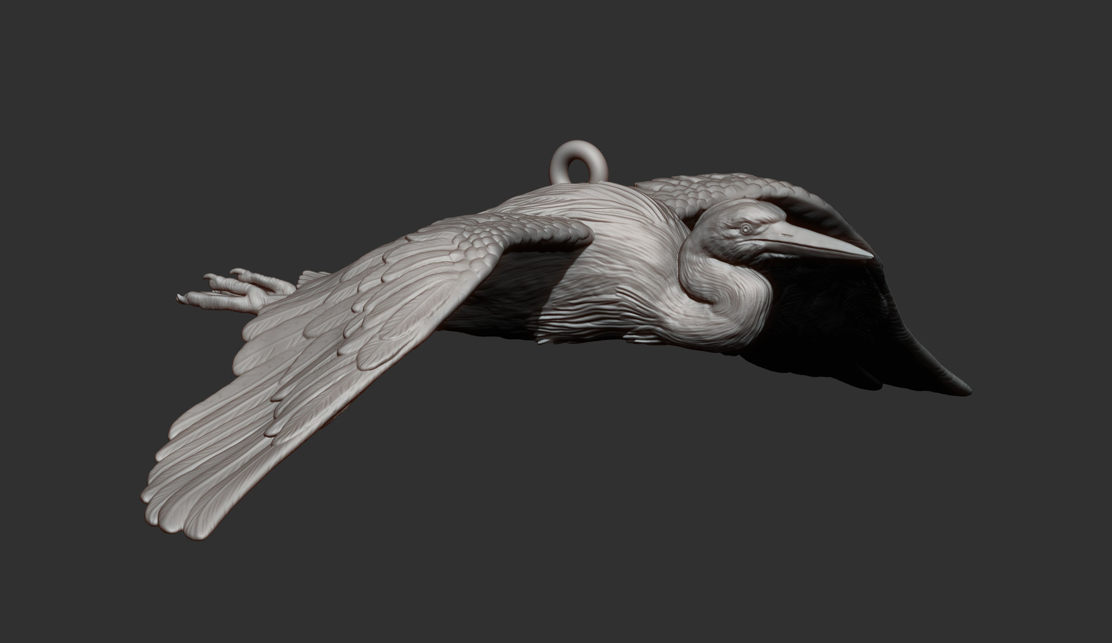 Heron flies 3D print model_12