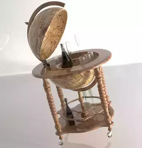 ANTIQUE GLOBE STAND