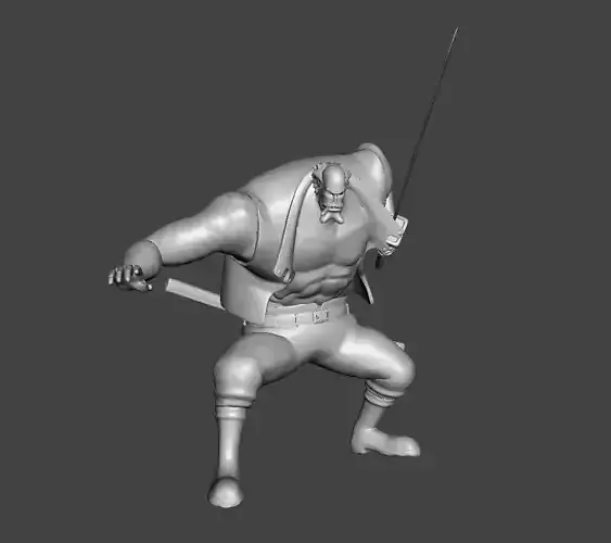 Fossa 15th Commander Whitebeard Pirates 3D Model 3D print model