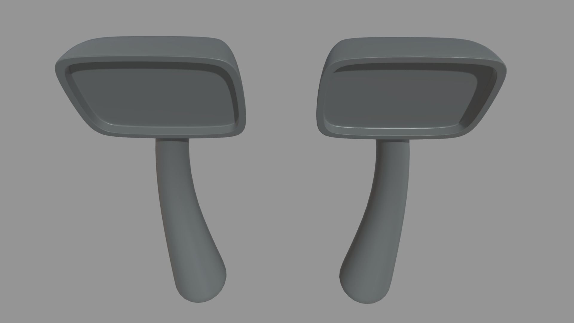 Car Mirror 015 Low-poly 3D model_3