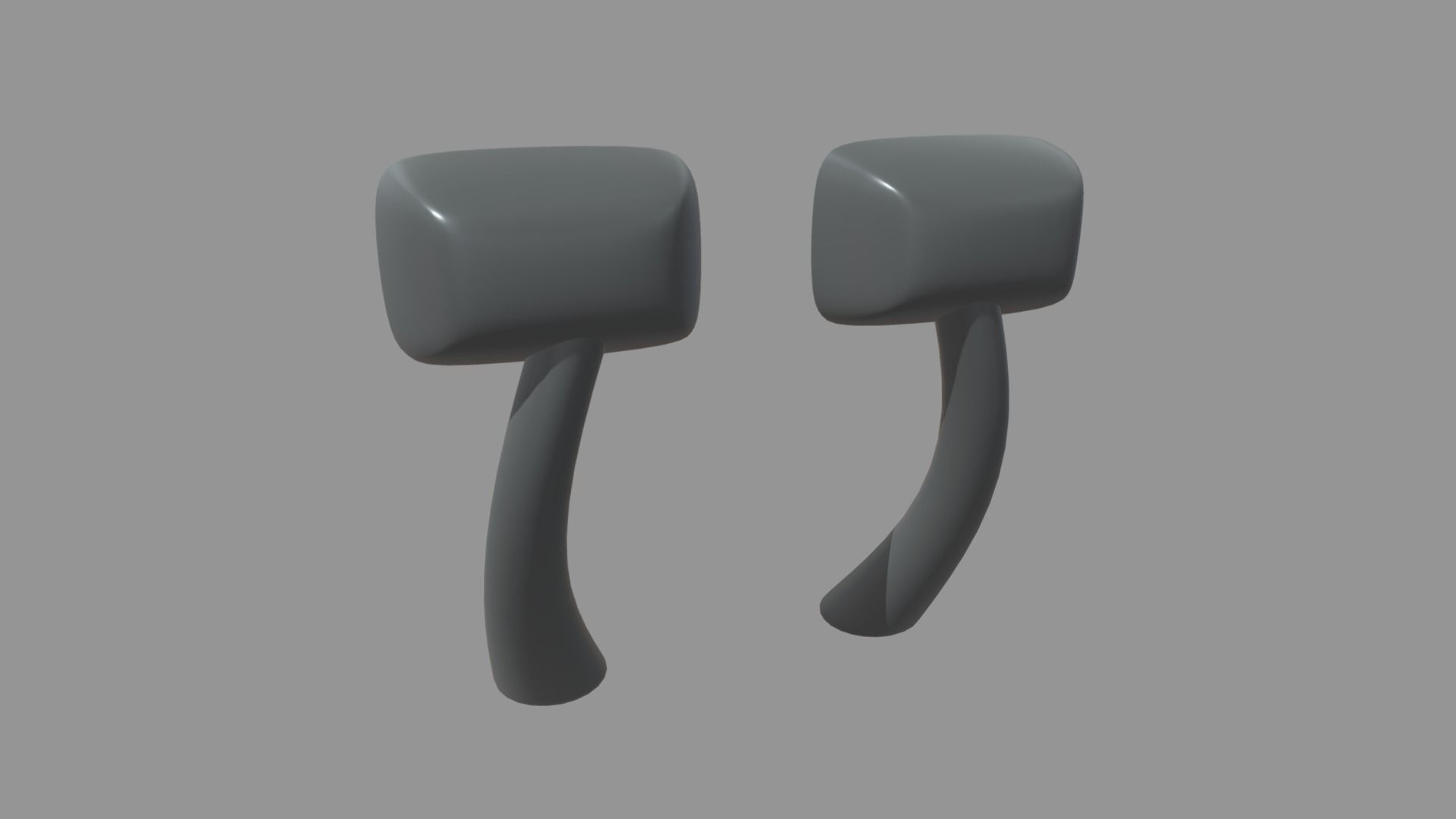 Car Mirror 015 Low-poly 3D model_1