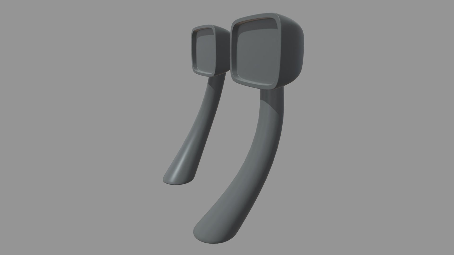 Car Mirror 015 Low-poly 3D model_2