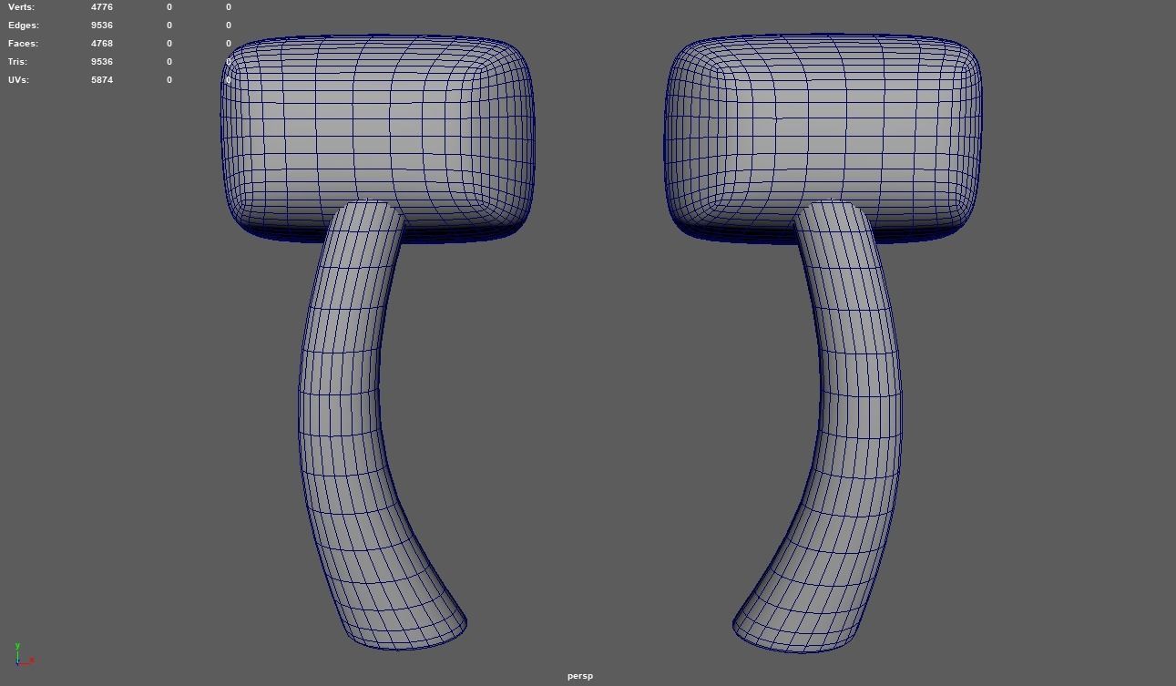 Car Mirror 015 Low-poly 3D model_9