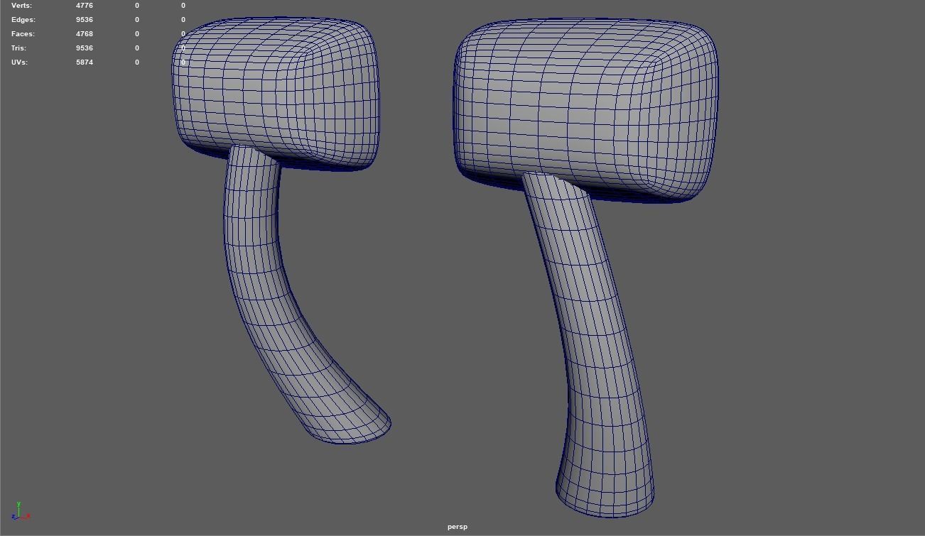 Car Mirror 015 Low-poly 3D model_8