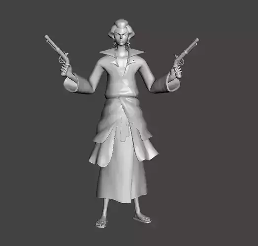 Izou  Nine Red Scabbards 3D Model 3D print model