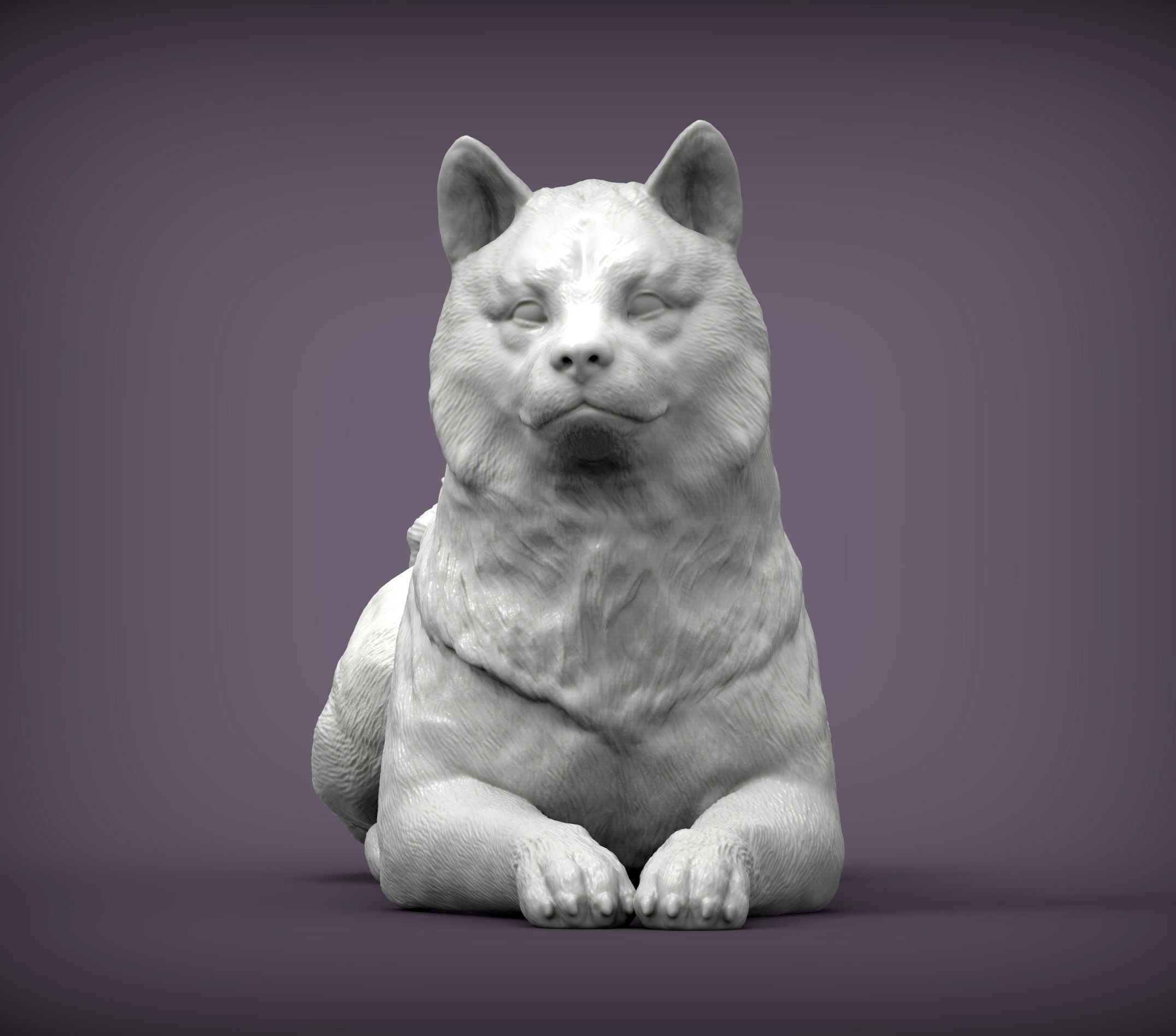 shiba inu 3D print model 3D print model_4