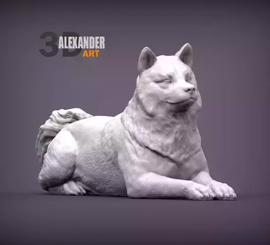 shiba inu 3D print model