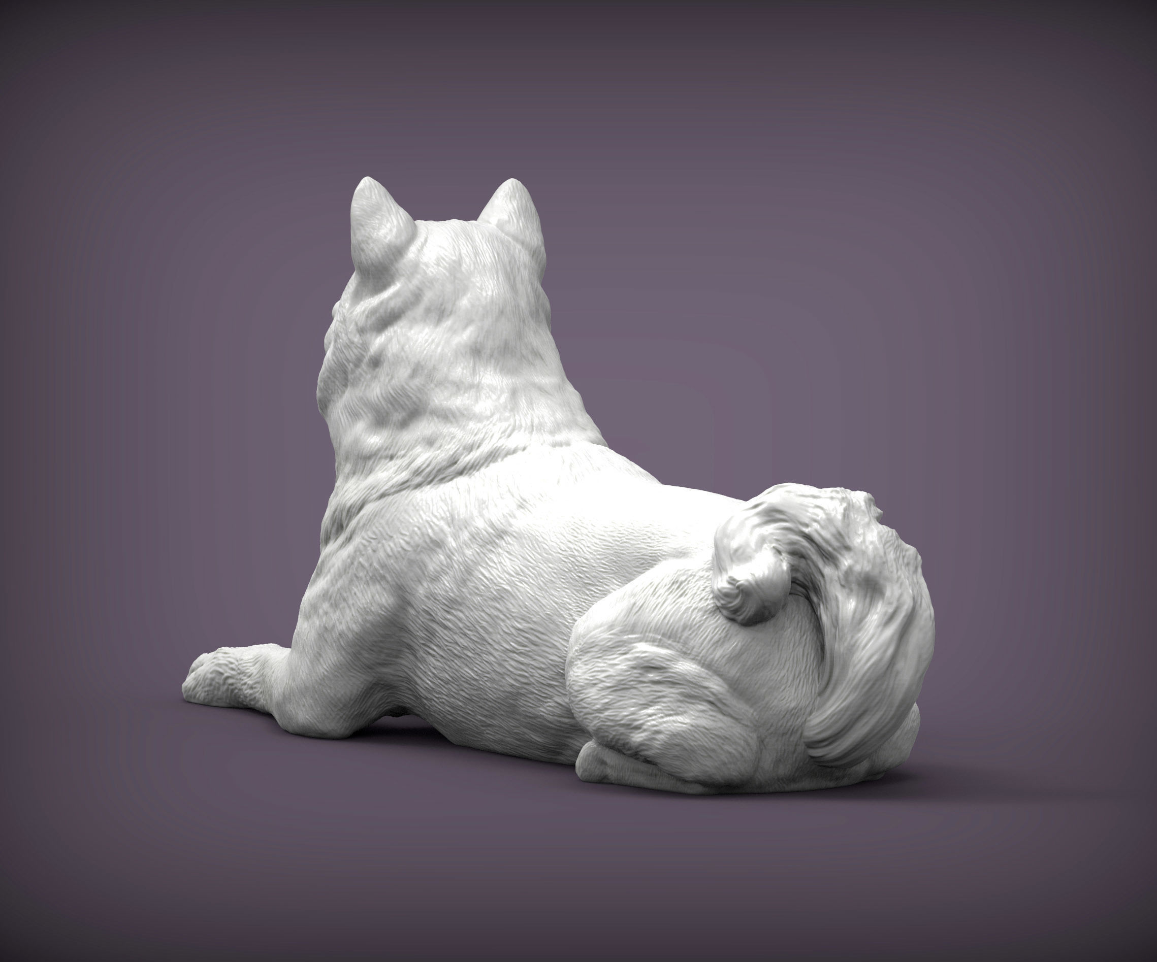 shiba inu 3D print model 3D print model_3