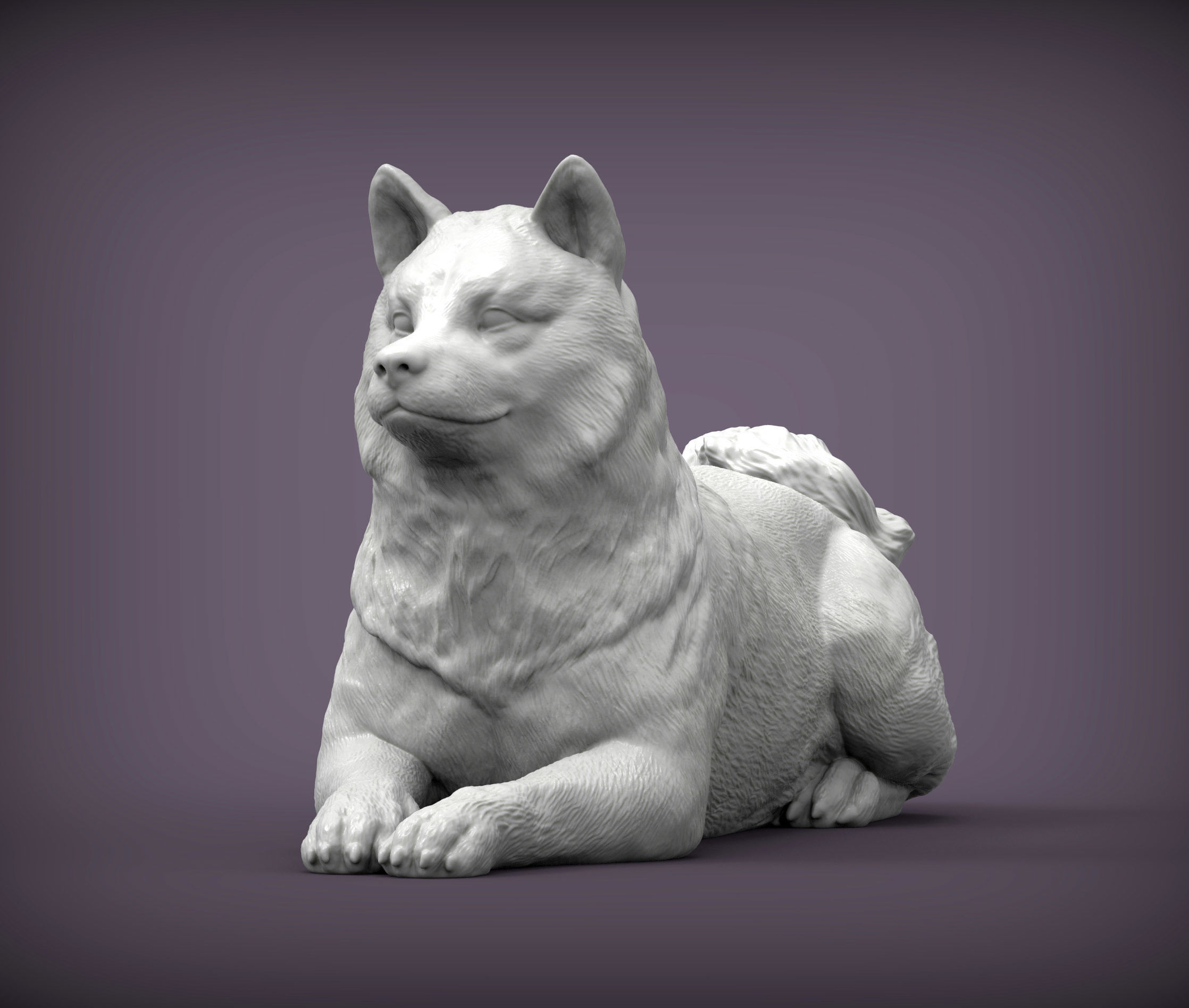 shiba inu 3D print model 3D print model_5