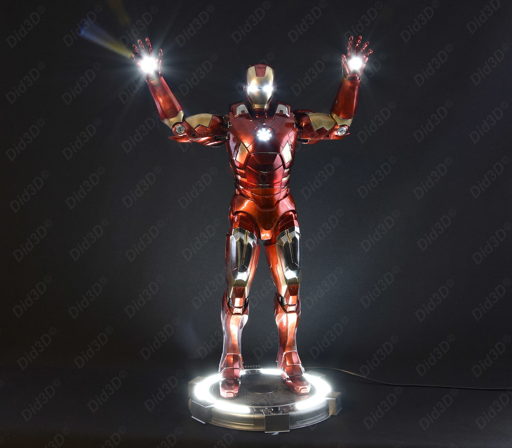 IRON MAN MRK7 V2 ANIMATRONIQUE 62cm  3D print model_6