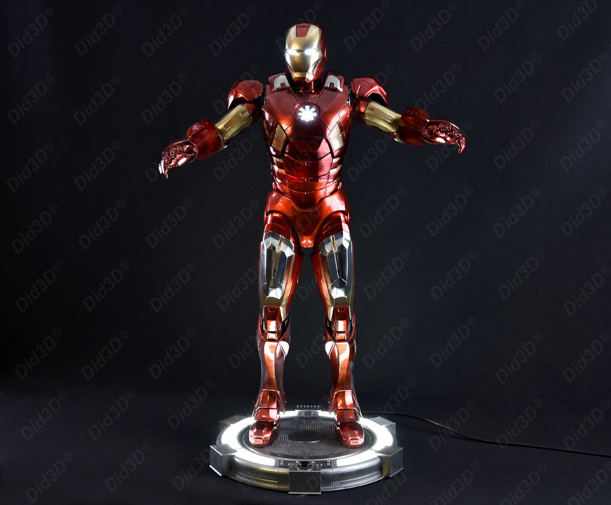 IRON MAN MRK7 V2 ANIMATRONIQUE 62cm  3D print model_2