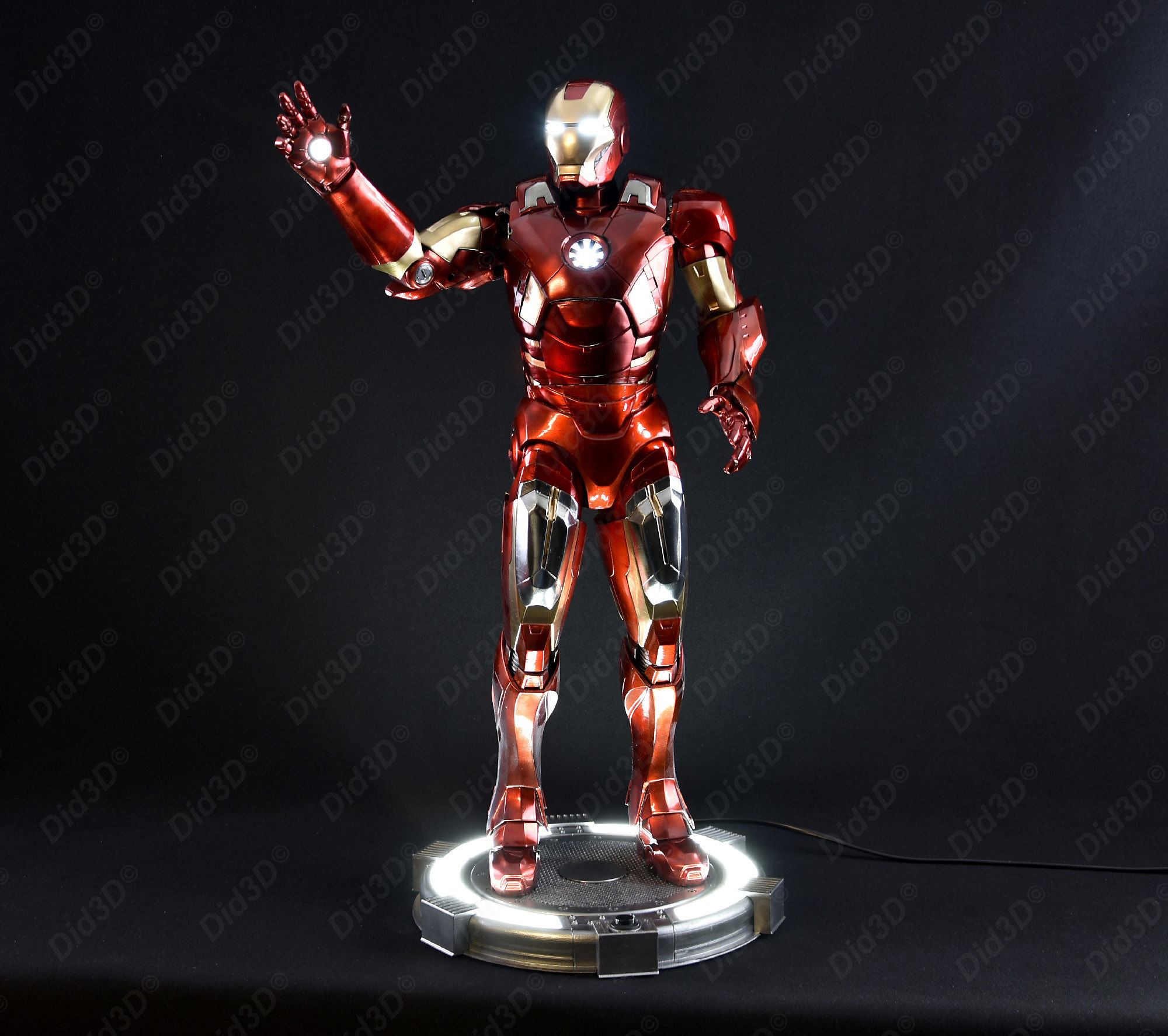 IRON MAN MRK7 V2 ANIMATRONIQUE 62cm  3D print model_4