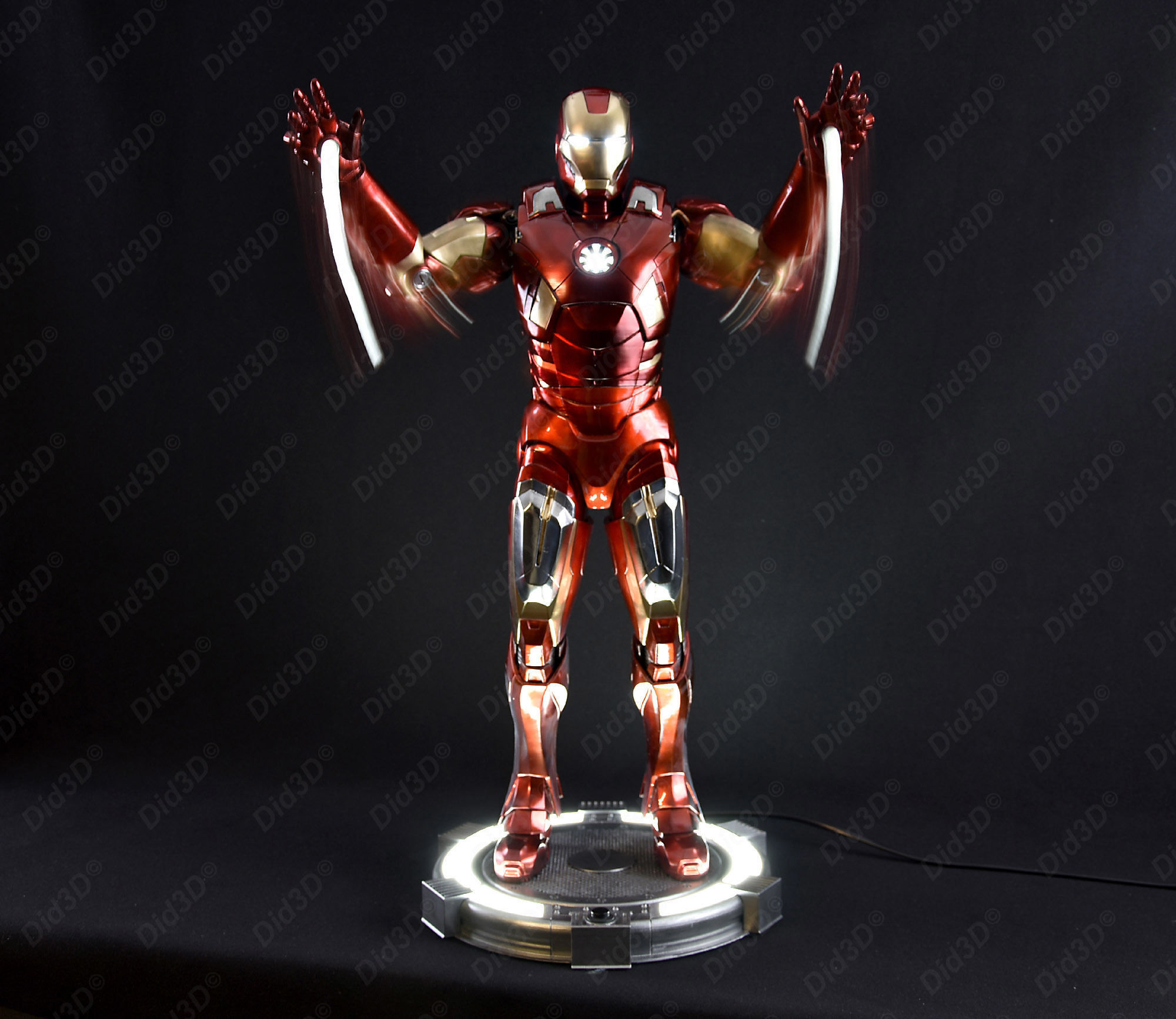 IRON MAN MRK7 V2 ANIMATRONIQUE 62cm  3D print model_9