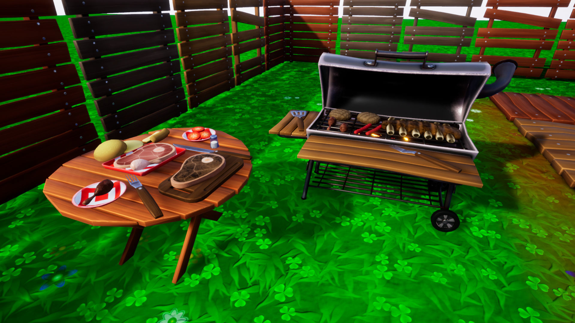 Stylized Backyard Pack Low-poly 3D model_5