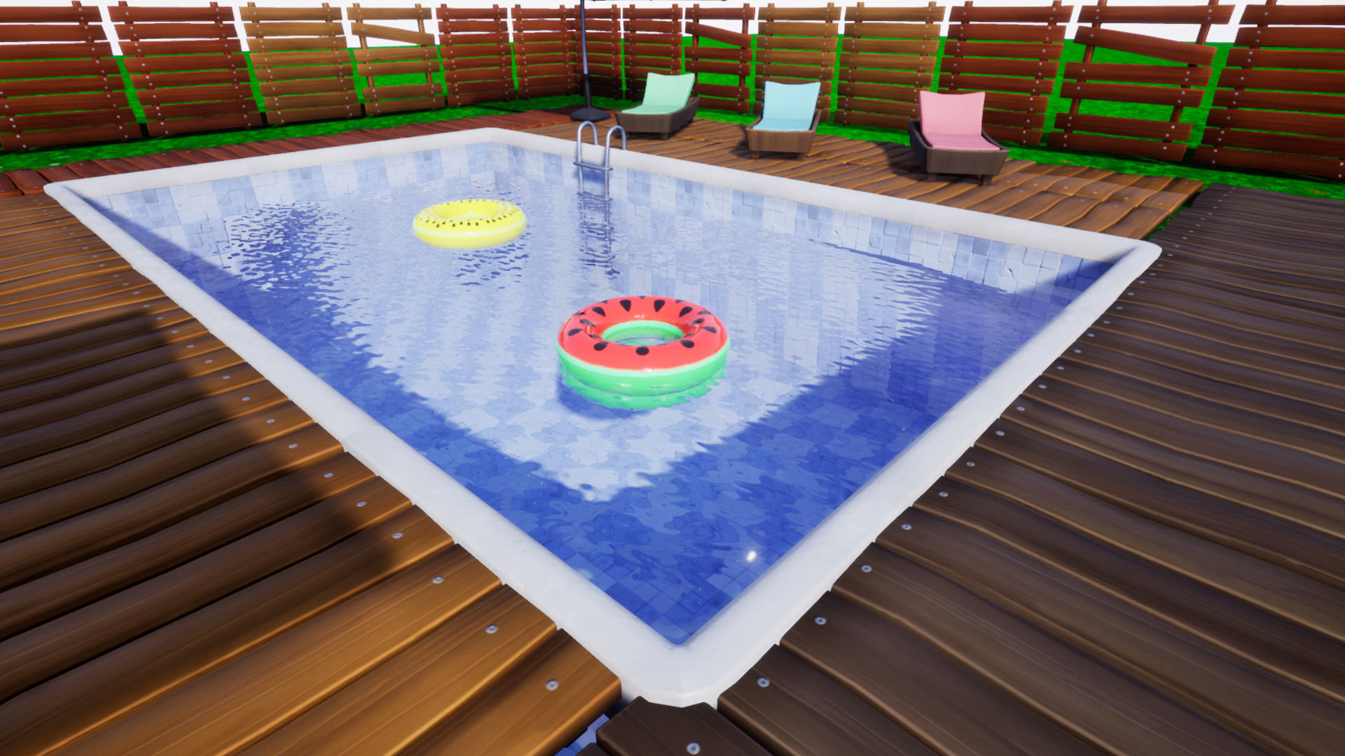 Stylized Backyard Pack Low-poly 3D model_7