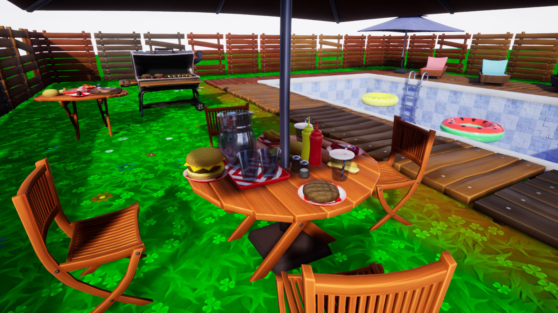 Stylized Backyard Pack Low-poly 3D model_2