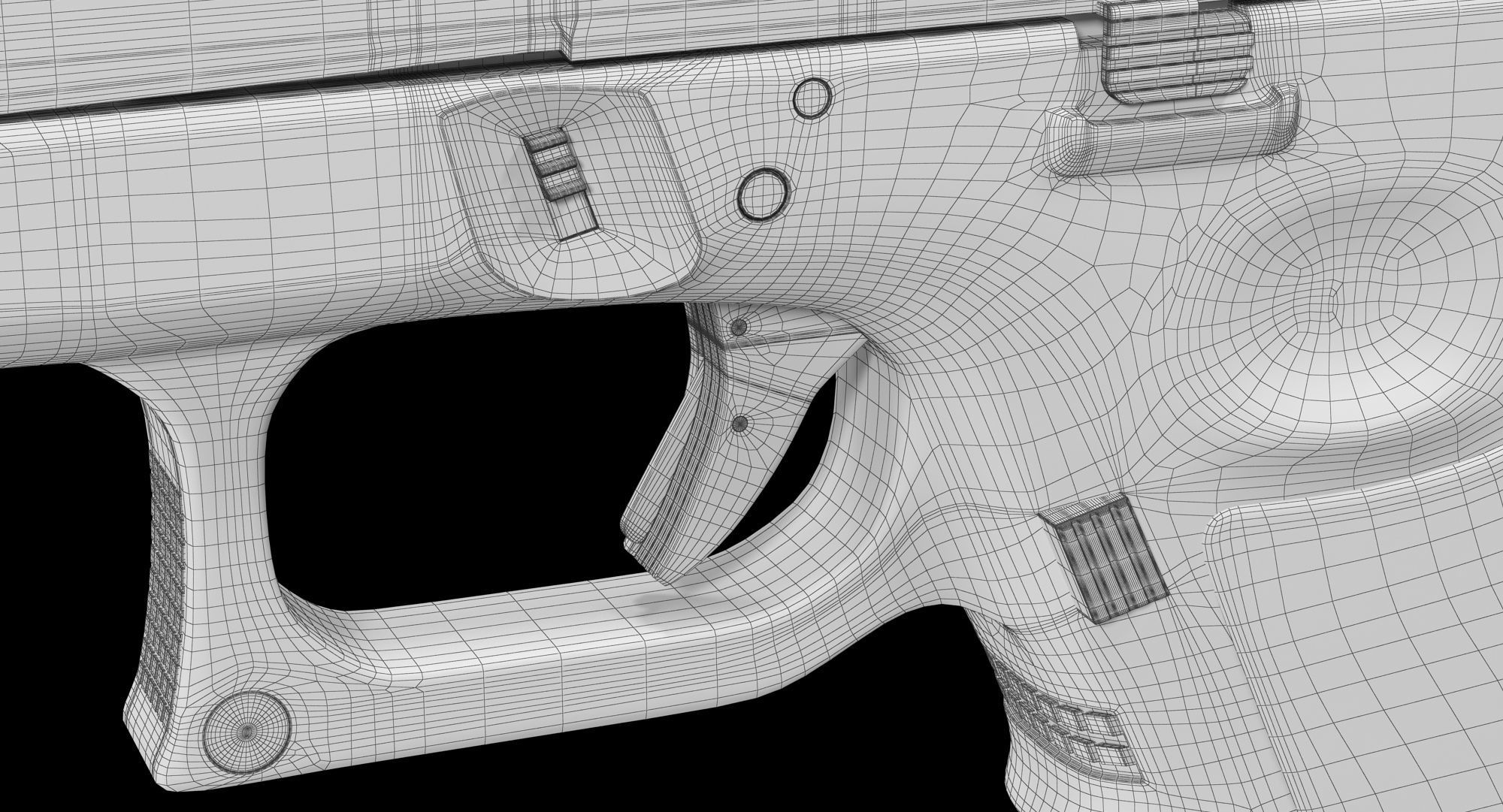 Glock 34 Brown Rough Low-poly 3D model_17